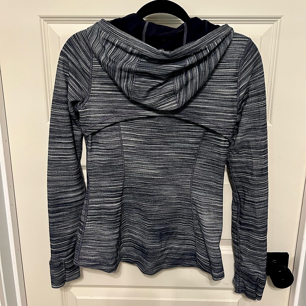 Lululemon Hooded Define Jacket *Nulu Heathered Black / White